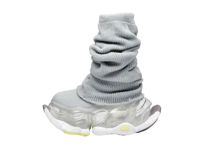 grounds Women's SKYSCRAPER FALCON LOOSE SOCKS "Light Gray/Clear"