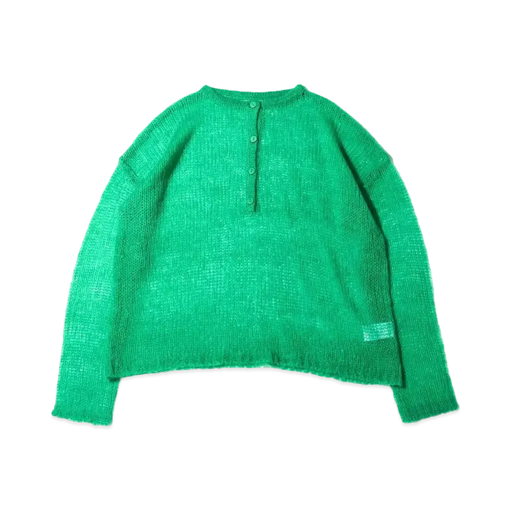 atmos pink Scacia Mimohair Fuu Knit Pullover "Green"