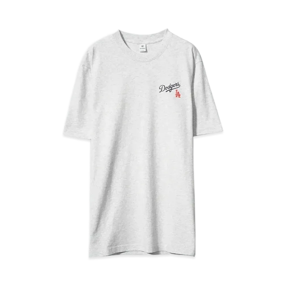 Sporty&Rich Dodgers Serif T-Shirt "HEATHER GRAY"