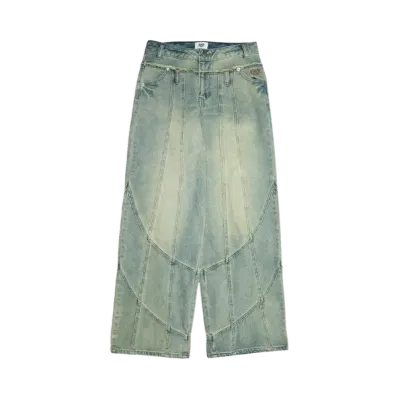 HTH switching denim "INDIGO/GREEN"