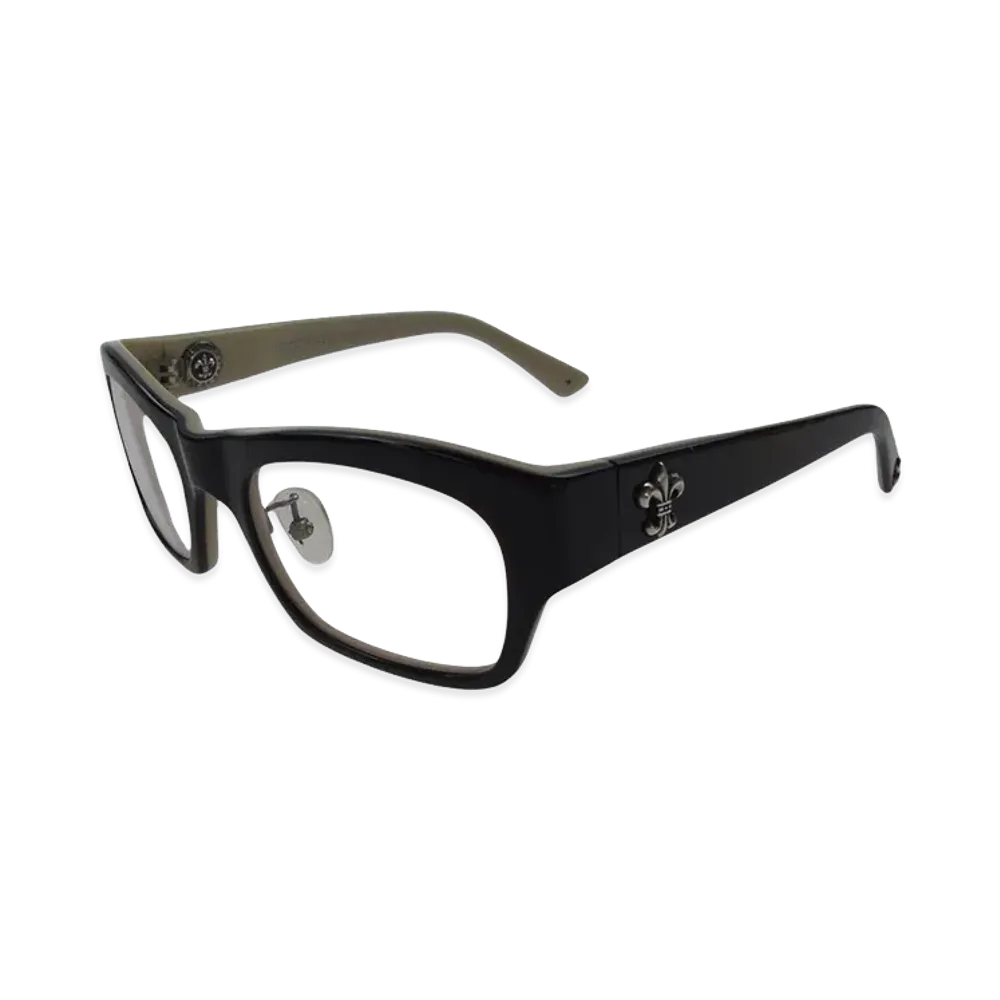 Chrome Hearts Women's BLUE BALLZ Optical Glasses "Black/Off White"