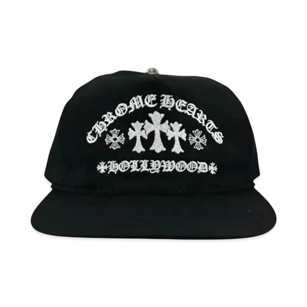 Chrome Hearts Gas Station King Taco 3 Cemetery Cross Trucker Cap "Black"