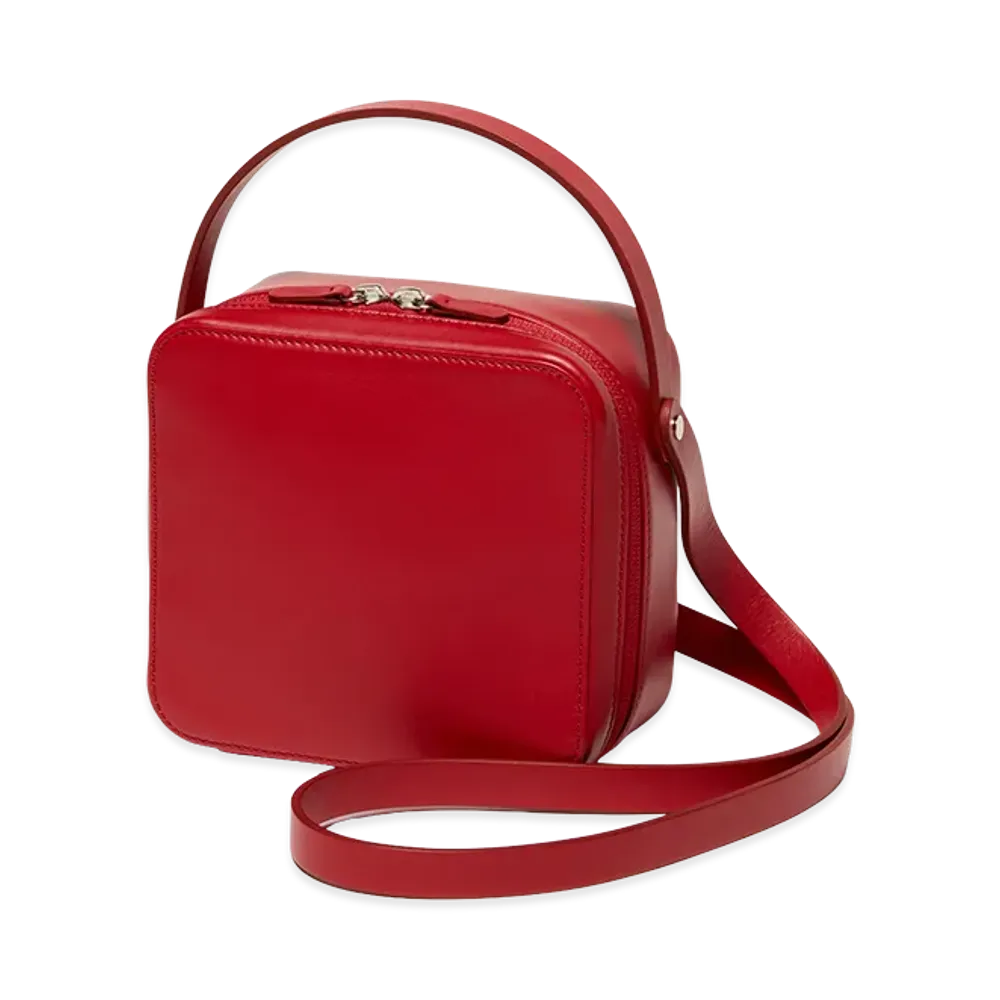 AURALEE Leather Shoulder Bag Made By Aeta "Red"