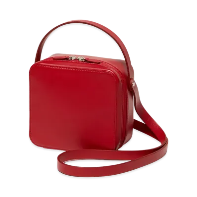 AURALEE Leather Shoulder Bag Made By Aeta "Red"