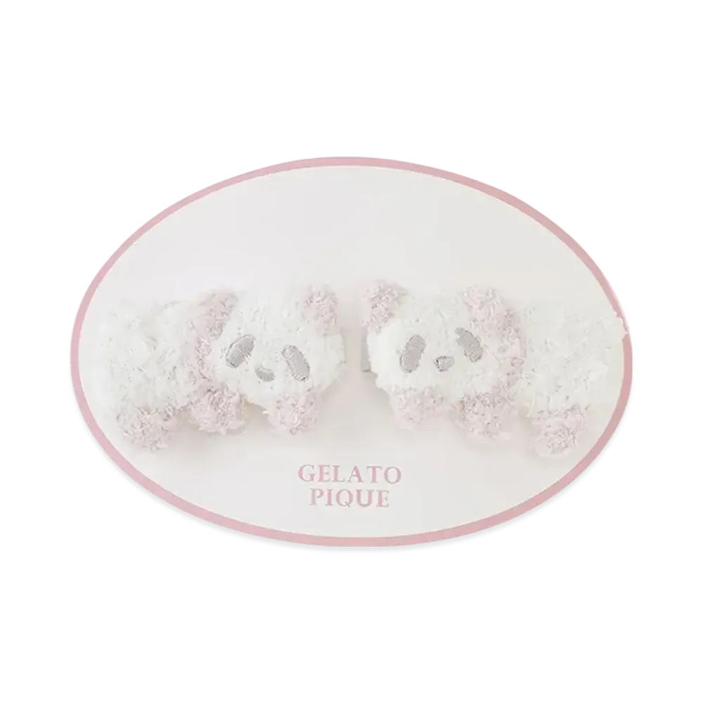 GELATO PIQUE Panda Hair Clip Set "Pink"