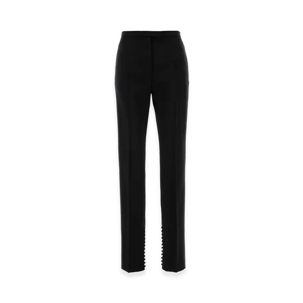 DRIES VAN NOTEN Women's Wool Blend Pandoris Pant "Black"
