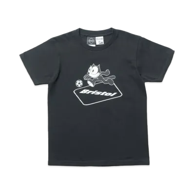F.C.REAL BRISTOL For Kids Felix The Cat Supporter S/S Tee "Black"