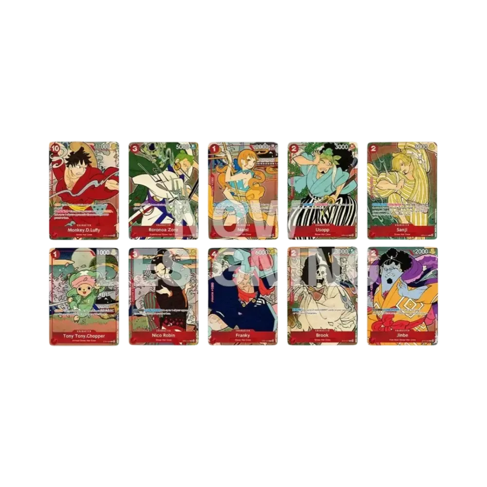 麦わらの一味 : 浮世絵【英語版】(ワンピースカードゲーム「1st アニバーサリーセット」) 10枚セット