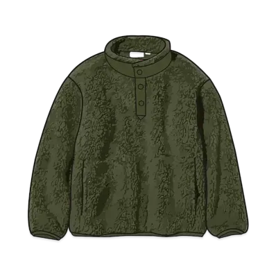 Uniqlo White Mountaineering Fleece Pullover Kids "Olive"
