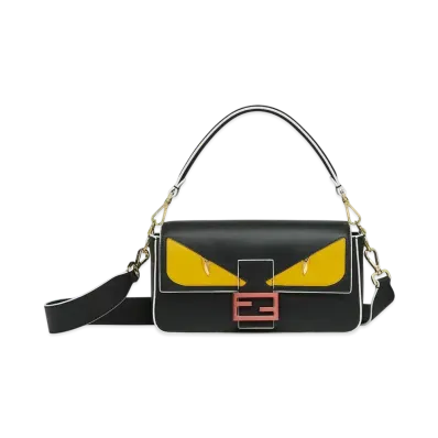 FENDI Baguette Lunar New Year Leather Bag "Black"