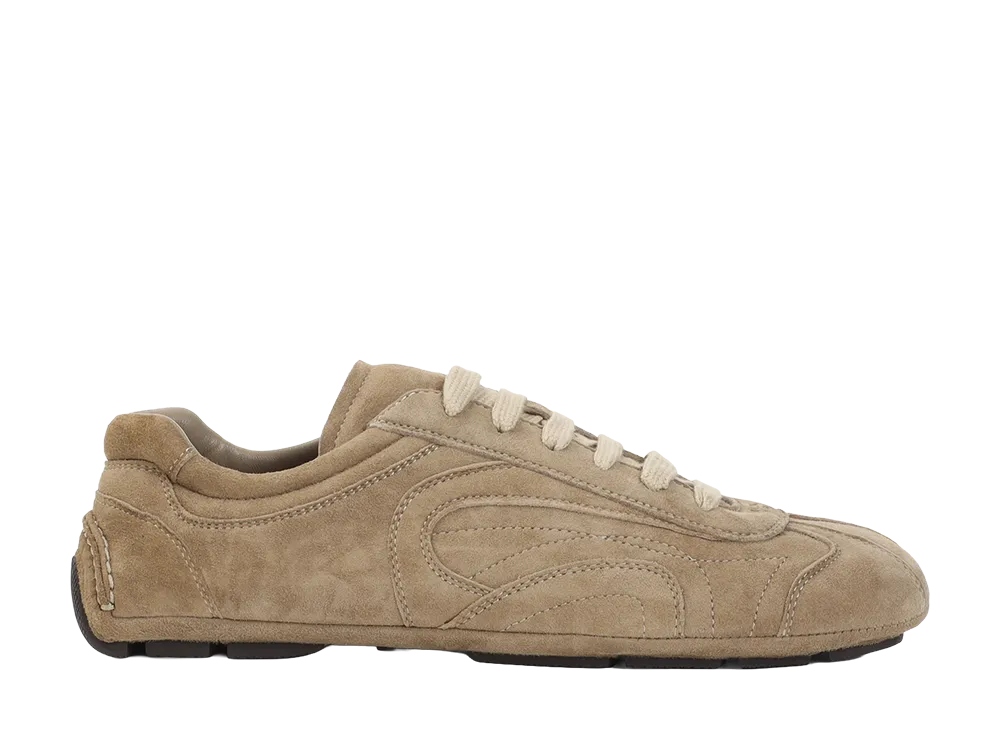 PRADA Montecarlo Re-Edition 2005 Suede Sneakers "Brown"