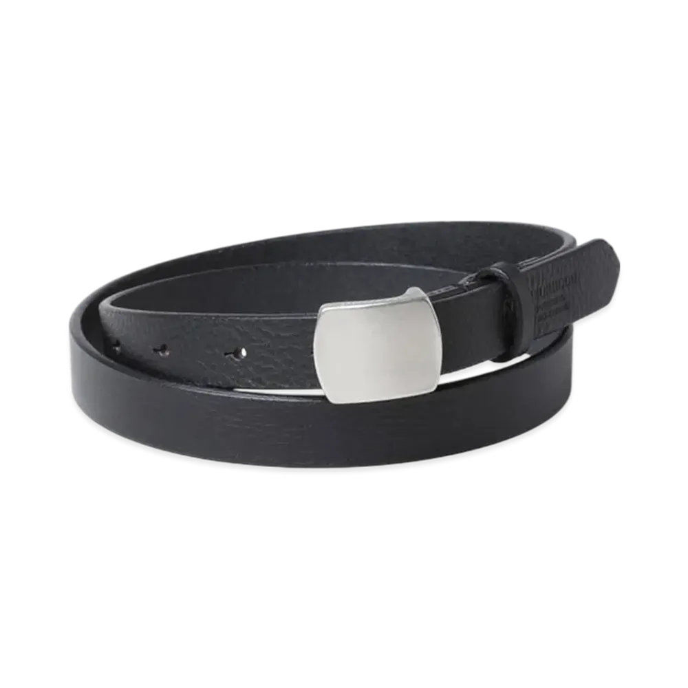 NEIGHBORHOOD Leather Belt Narrow "Black"