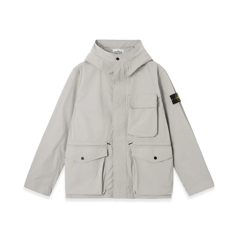 Stone Island Nylon Micro Twill Hooded Blouson "Gray"