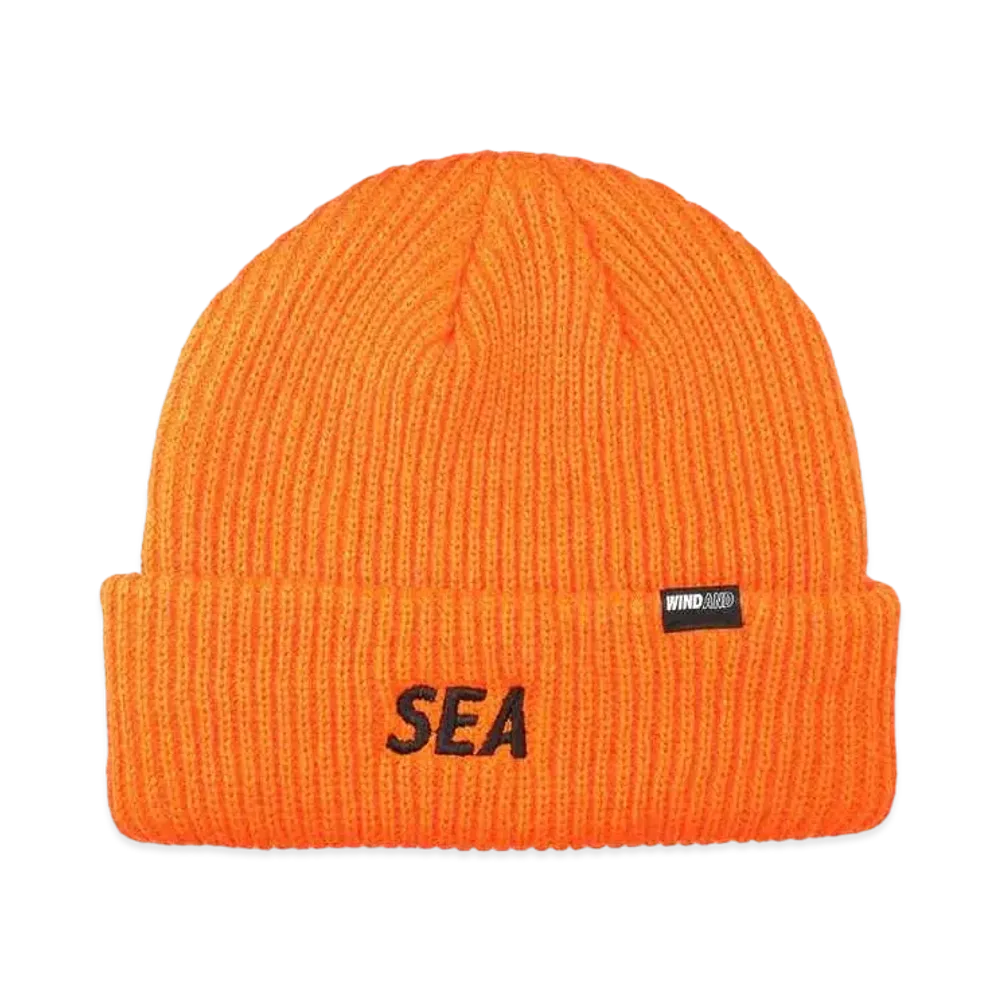 WIND AND SEA Sea Widelib Knit Cap "Orange"