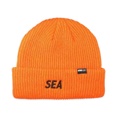 WIND AND SEA Sea Widelib Knit Cap "Orange"
