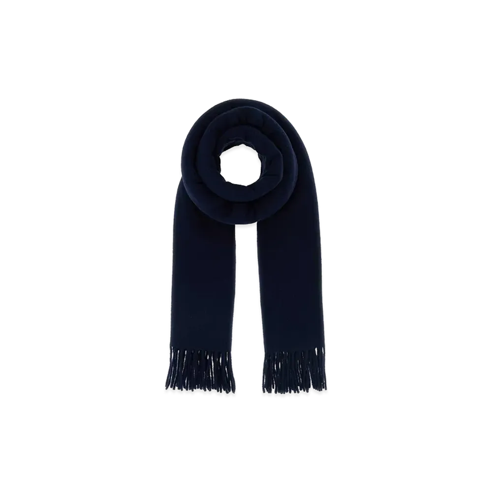 Maison Kitsune Fox Head Wool Scarf "Classic"