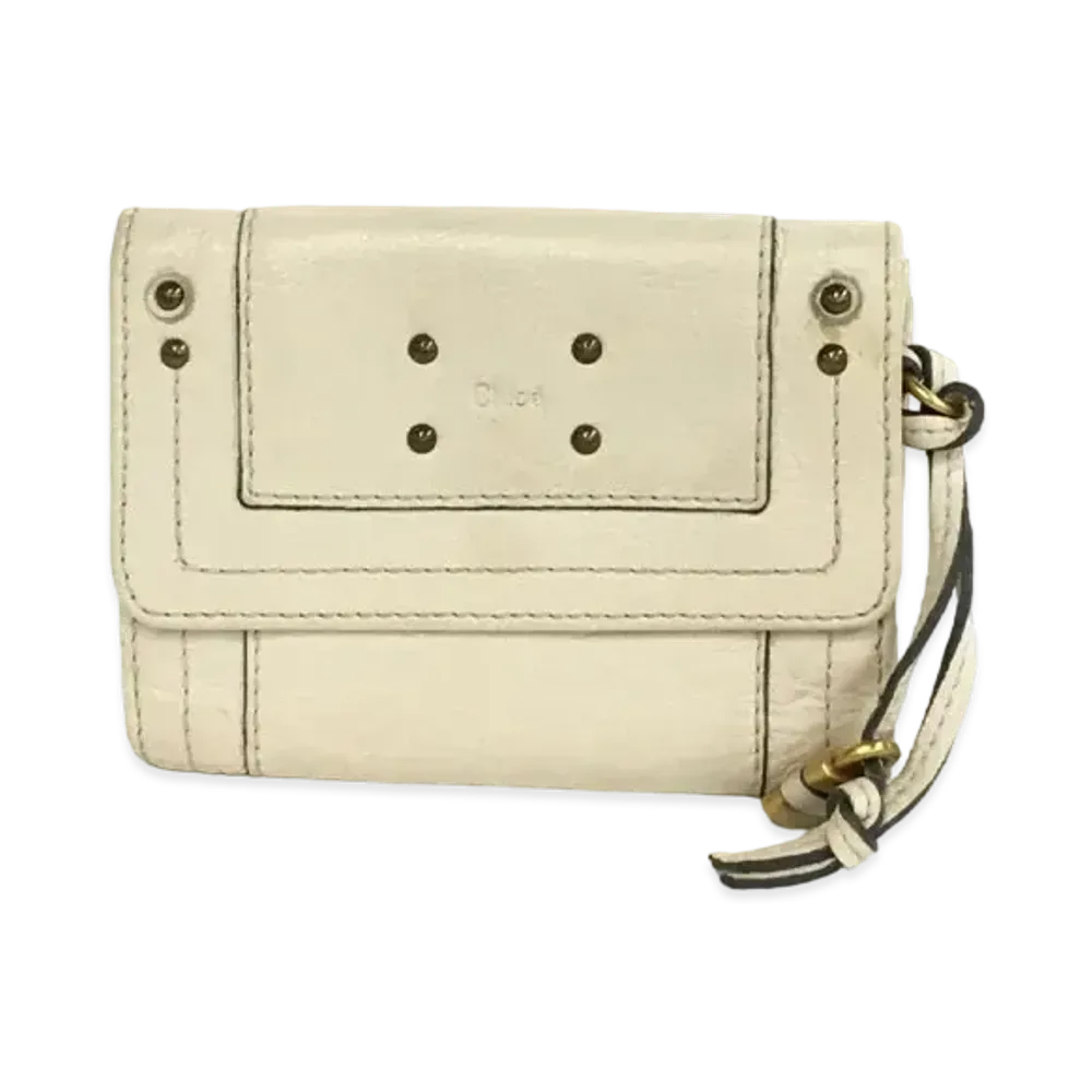 Chloe Fold Wallet "White"