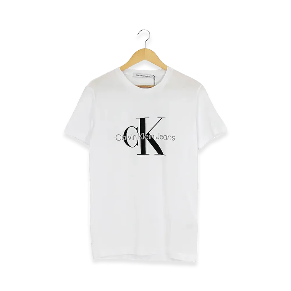 Calvin Klein Jeans Logo Print T-Shirt "Bright White"