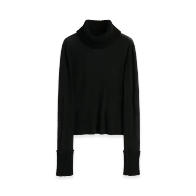 OUR LEGACY Women's Inverse Turtleneck "Black Superfine Merino"