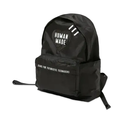 HUMAN MADE NYLON RIPSTOP HEART BACKPACK "Black"
