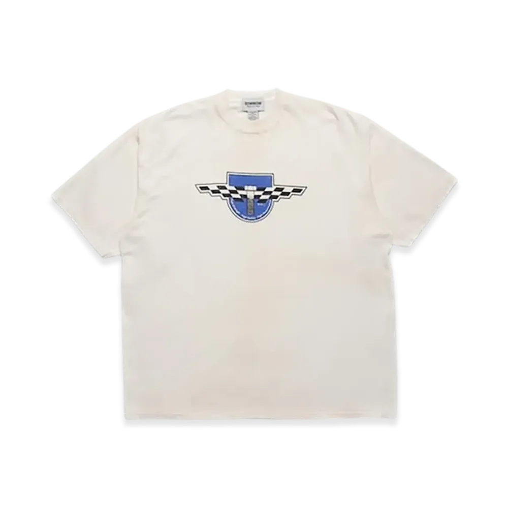BEAMS x BOW WOW Motorcycle Parts Company Tee "White"