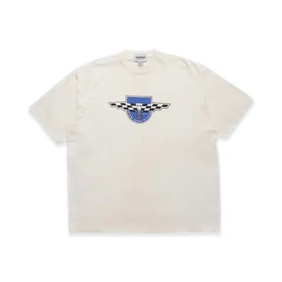 BEAMS x BOW WOW Motorcycle Parts Company Tee "White"