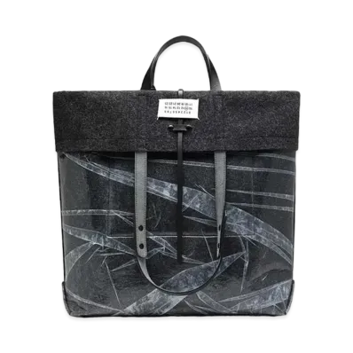 Maison Margiela Felt Wet Look Tote Bag "Grey"