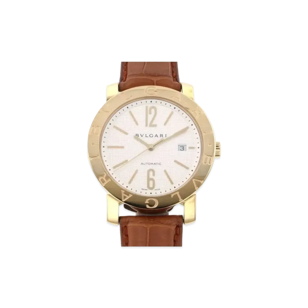 BVLGARI Bvlgari Bvlgari "Silver/Yellow Gold/Brown"