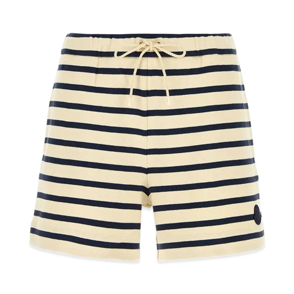 MONCLER Women's Embroidered Cotton Shorts "Multicolor"