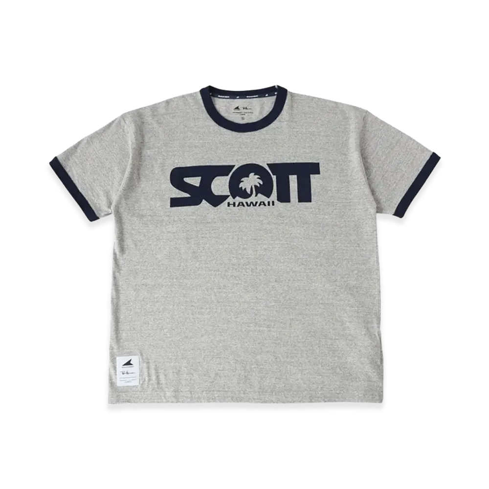Ron Herman x DESCENDANT x Scott Hawaii Keep Island Vibes Ringer SS "Light Gray"