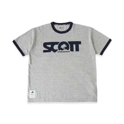 Ron Herman x DESCENDANT x Scott Hawaii Keep Island Vibes Ringer SS "Light Gray"