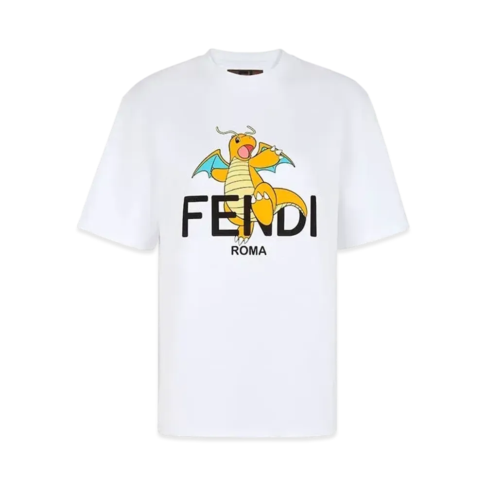 Pokemon x Fragment x FENDI Women's Dragonite T-shirt "White"