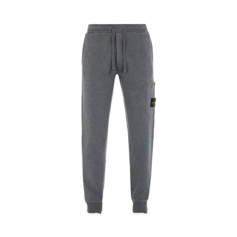 Stone Island 64520 BRUSHED COTTON FLEECE_SLIM FIT "Dark Grey Malange"