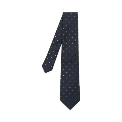 Paul Smith Pastel Dot Tie "Navy"