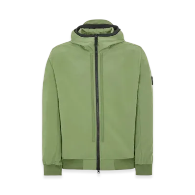 Stone Island 40427 Light Soft Shell Hooded Blouson - 22SS "Olive Green"