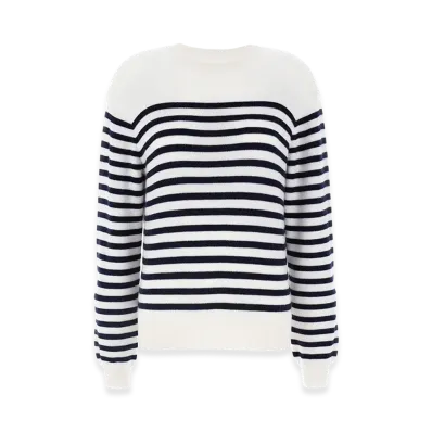 KHAITE Women's 'Viola' Sweater "Black/White"