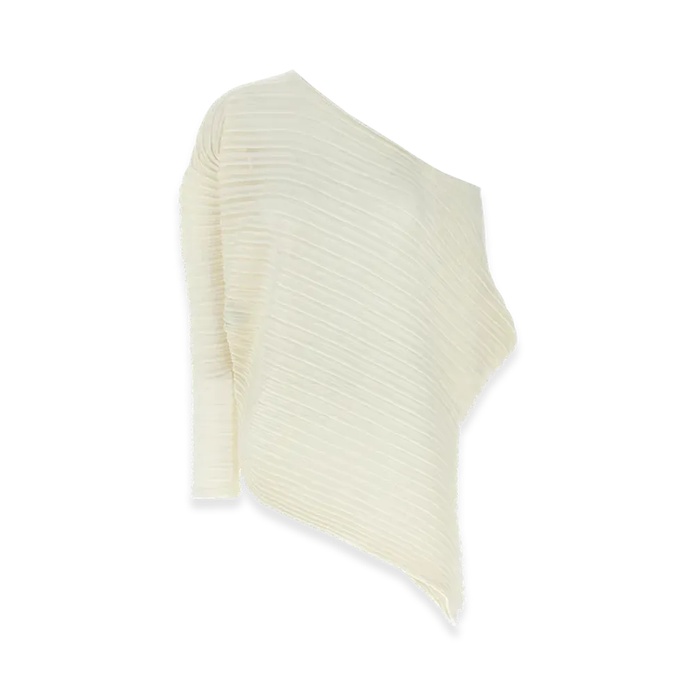 ISSEY MIYAKE Womens Stream Top "White"