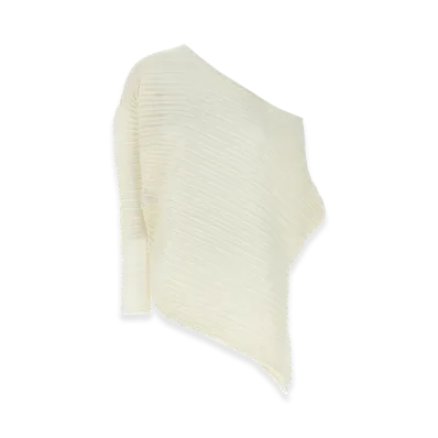 ISSEY MIYAKE Womens Stream Top "White"