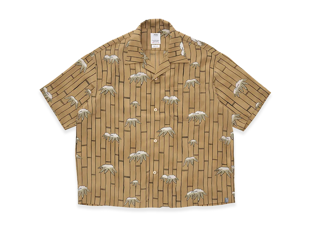visvim Copa Shirt S/S Bamboo (Chirimen) "Beige"