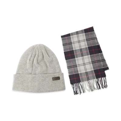 Barbour Beanie&Scarf Gift Set "Blue Granite"