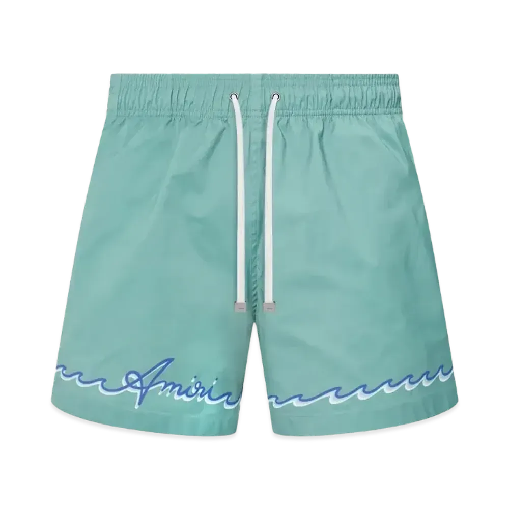 AMIRI Wave Swim Trunk "Sea Blue"