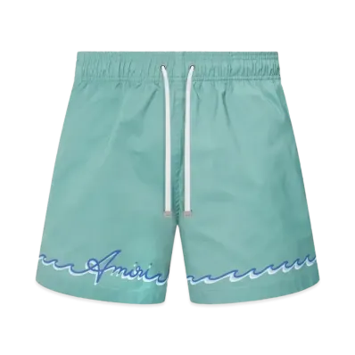 AMIRI Wave Swim Trunk "Sea Blue"
