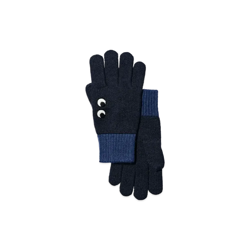 Uniqlo X Anya Hindmarch Heattech Knit Gloves "Navy"