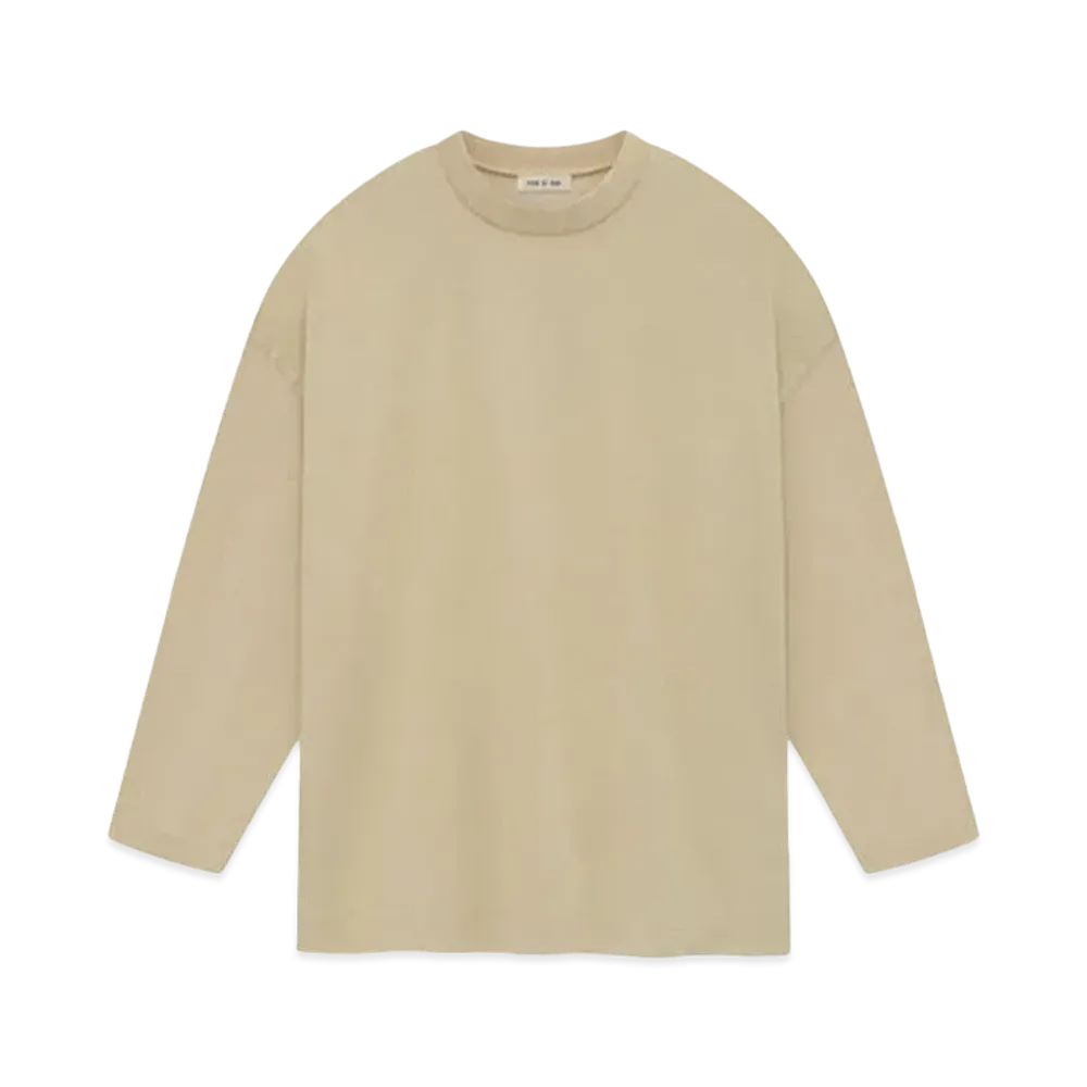 FEAR OF GOD Cotton Long Sleeve Tee "Dune"