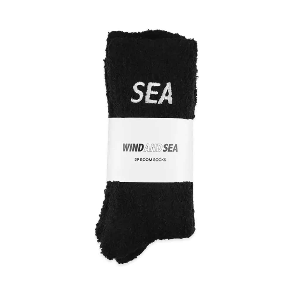 WIND AND SEA 2P SEA Room Socks "Black"