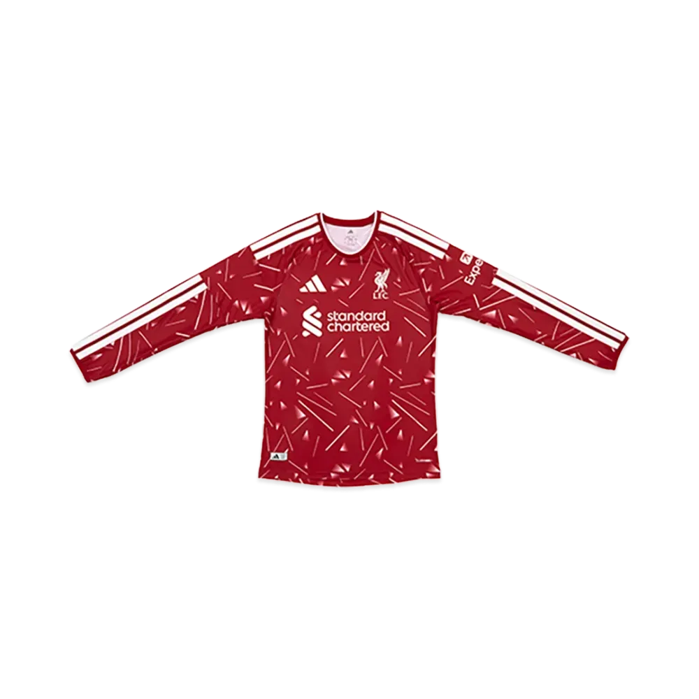 adidas 26-27 Liverpool Home Authentic Long Sleeve Jersey "Red"