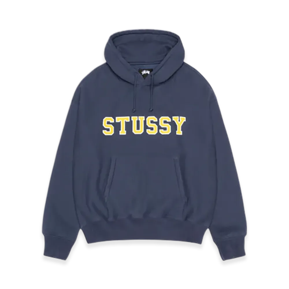 Stussy Felt Applique Hoodie "Navy"