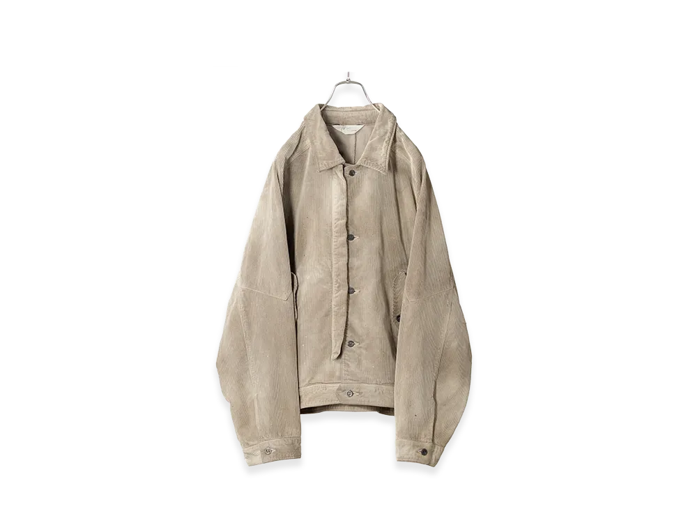 ANCELLM Aging Corduroy Jacket "Gray"