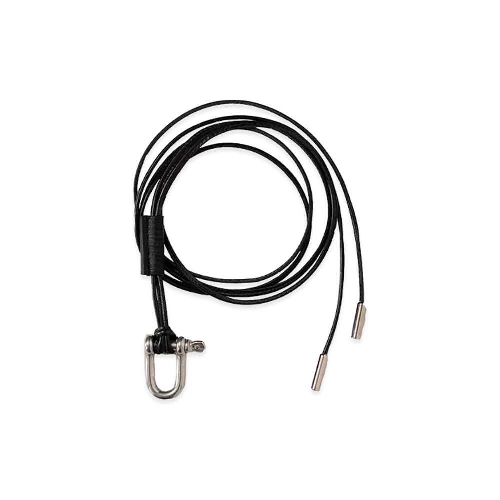 ANCELLM Leather Rope Bracelet "Black"