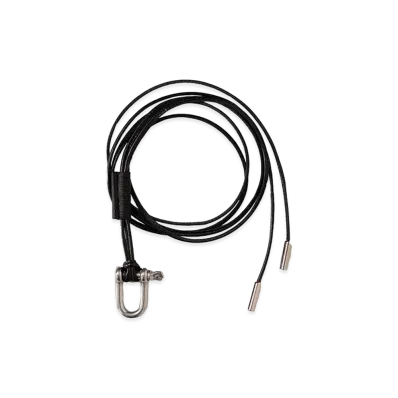ANCELLM Leather Rope Bracelet "Black"